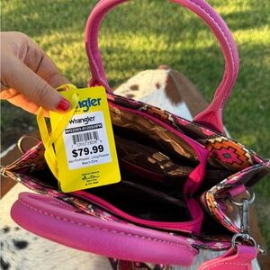 Wrangler Pink and Multicolor Mini Bag